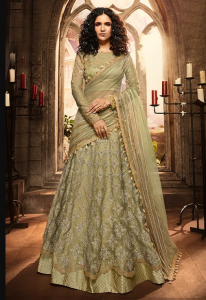 Olive Green Lehenga