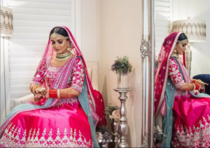 Sparkling Pink Bridal Lehenga