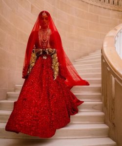 Priyanka Chopra Red Lehenga