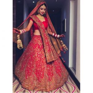 Red Bridal Lehenga