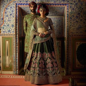 Sabyasachi Green Lehenga