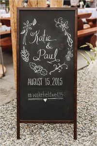 Simple Wedding Chalkboard 1