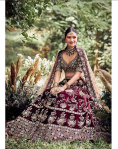 Velvet Vrita Lehenga