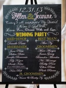 Wedding Chalkboard 19