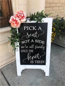 Wedding Chalkboard - 3 Pick a seat