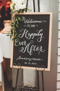 Wedding Chalkboard Happily Ever After new 4