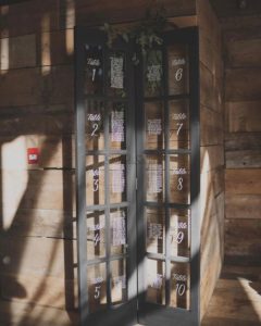 Wedding Seating Charts 18 Vintage doors