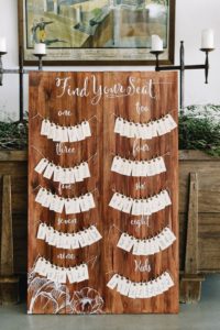 Wedding seating charts 6 escort cards