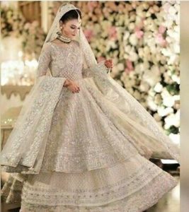 White Nikah Lehenga