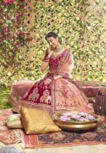 Embroidered Classic Manyavar Bridal Lehenga