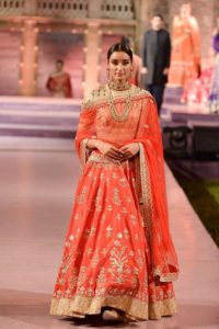 Gota Patti and Zardozi Silk Lehenga