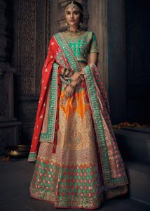 Multi-Color Gota Patti Lehenga Design