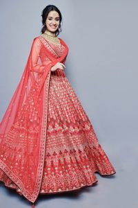 Red Gota Lehenga Designs