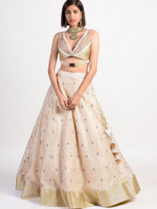 Rose Ivory Embroidered lehenga