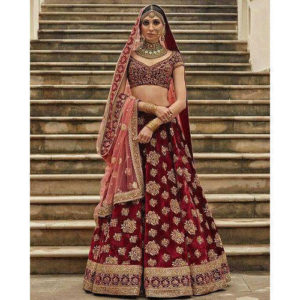 Sabyasachi Maroon Lehenga