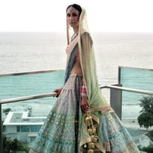 multicoloured lehenga