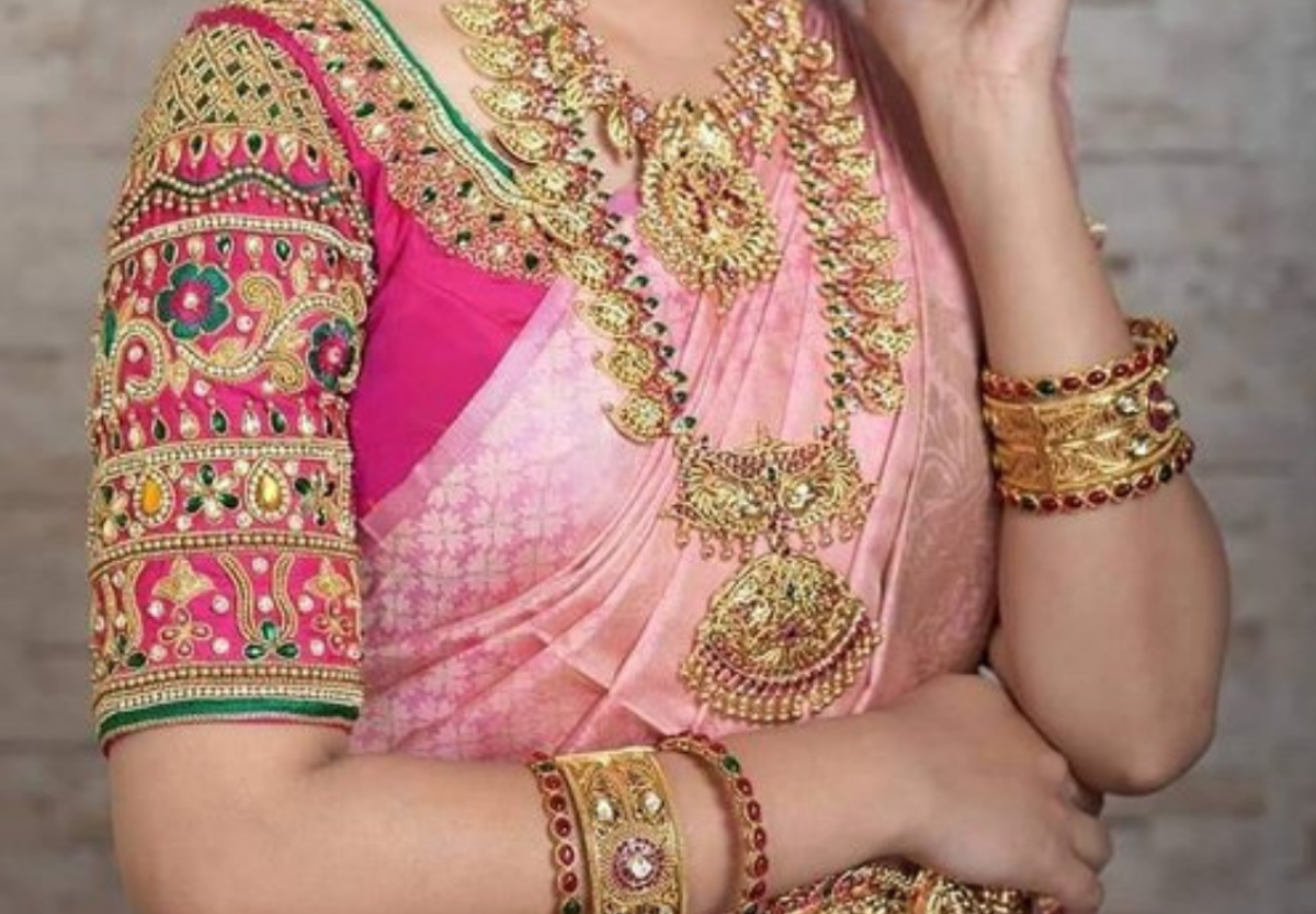 20 wedding Maggam work blouse designs for wedding ceremonies.