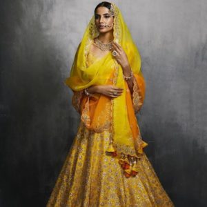 Yellow Gota Patti Lehenga