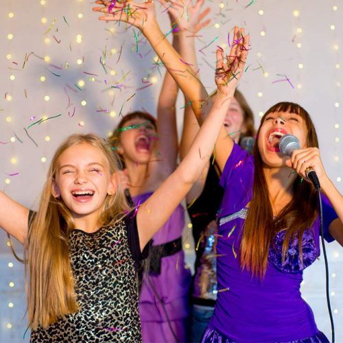 slumber party ideas - karaoke