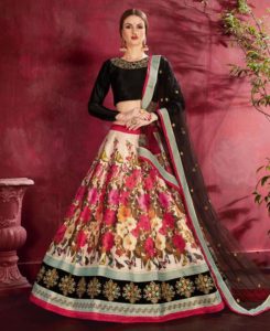 multicoloured lehenga