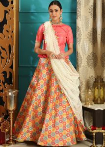 multicolored lehenga