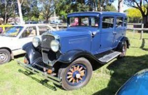 vintage car wedding entry