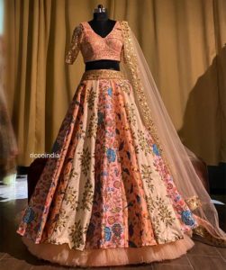 multicolored lehenga