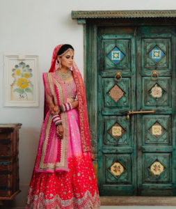 ombre lehenga designs