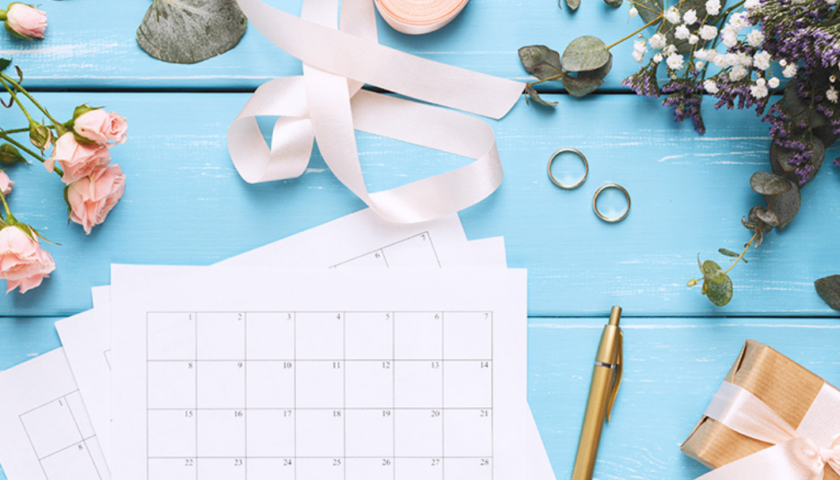 wedding timeline