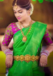 south indian saree look