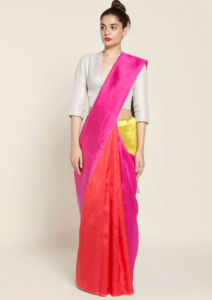 south indian saree look