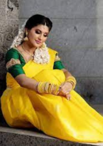 south indian saree look