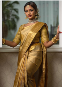 yellow south indian wedding sarees