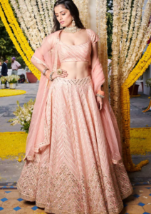 chevron lehenga