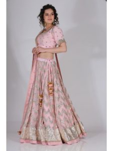 chevron lehenga