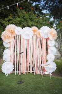 backyard wedding decor