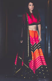 chevron lehenga