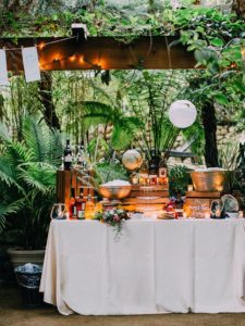 Backyard wedding decor