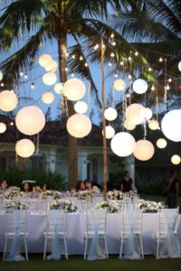 backyard wedding decor