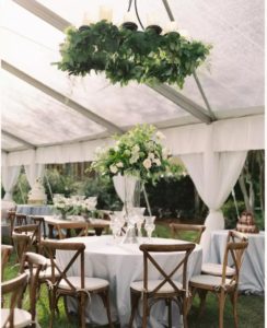 backyard wedding decor