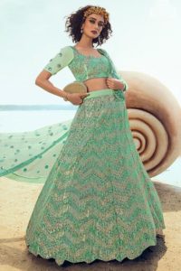 chevron lehenga