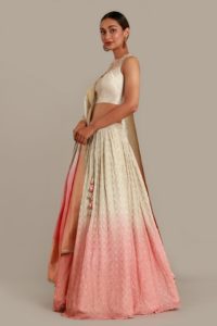 Multicolored Ombre Designer Lehenga