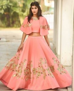 cape lehenga designs