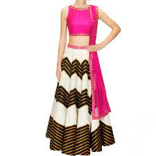 chevron lehenga