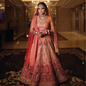 ombre lehenga designs