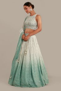 ombre lehenga designs