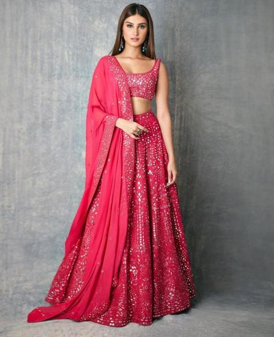 Mirror Work Lehenga Bridesmaid Outfit