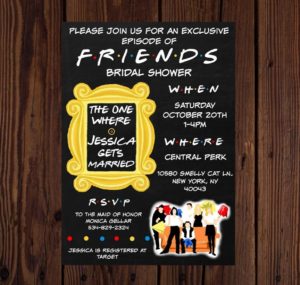 Friends Theme Wedding Ideas