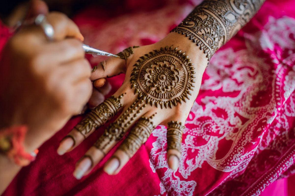 Getting Mehendi Ready Pose (1)