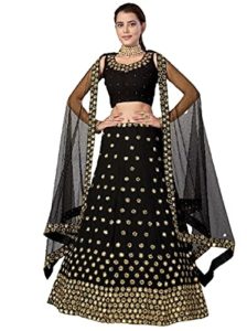 mirror work lehenga designs